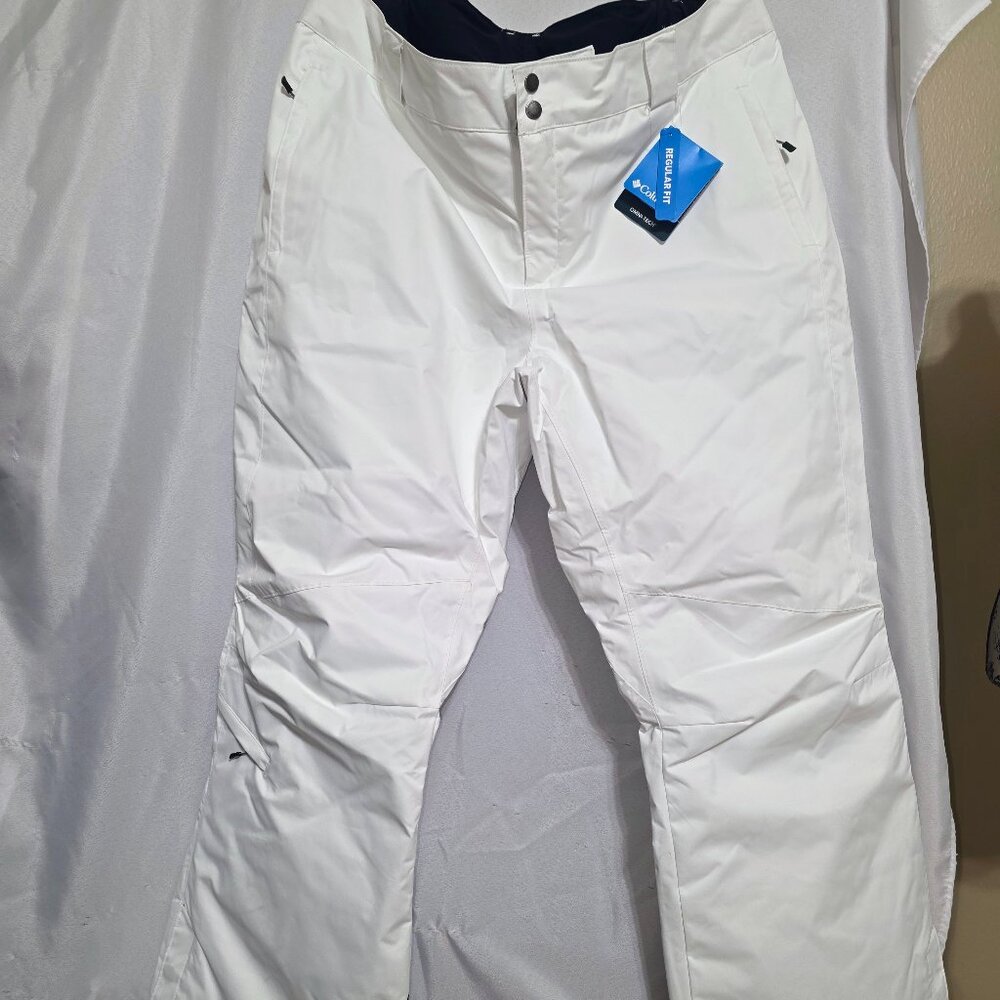 Columbia Bugaboo II Omni-Tech Snow Pants 2X NWT White Waterproof Ski